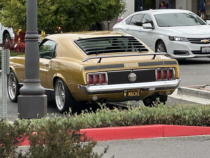 MMACH1 vanity license plate meaning (Ford) Mustang Mach 1