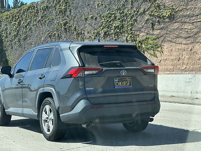 CHKUSLF vanity license plate