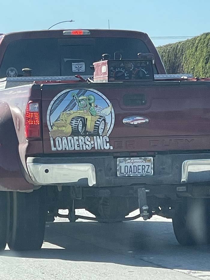 LOADERZ vanity license plate