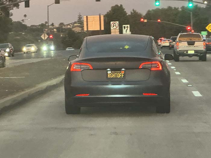RGHTOFF vanity license plate