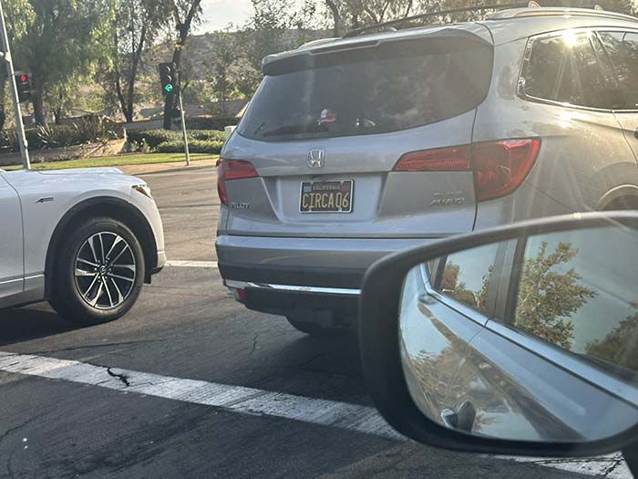 CIRCA06 vanity license plate meaning Circa 2006