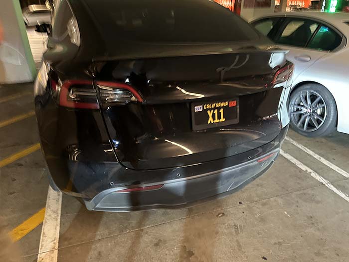 X11 vanity license plate meaning X11