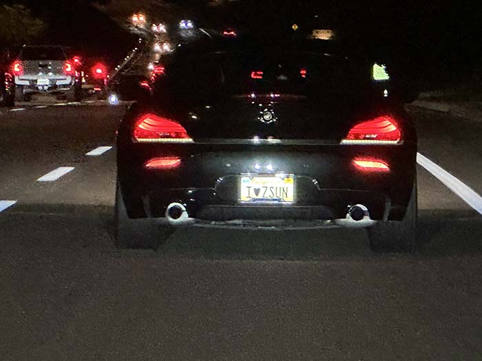 IZSUN vanity license plate
