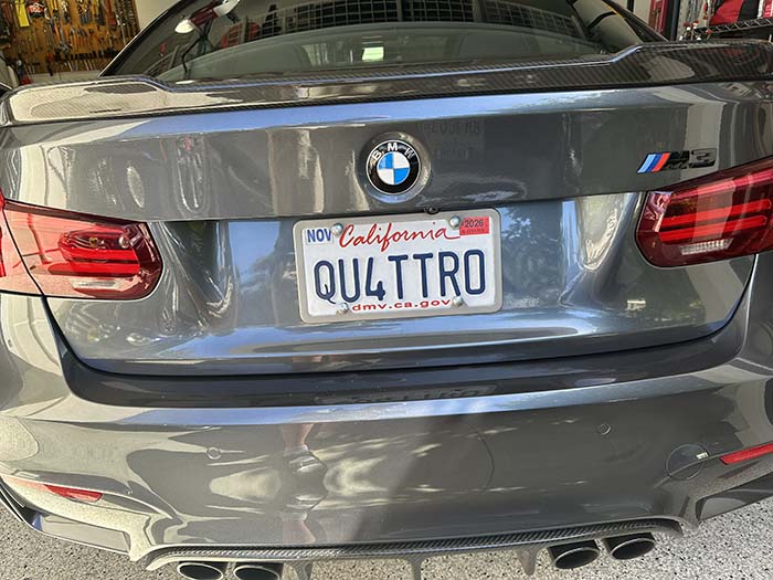 QU4TTRO vanity license plate meaning (Audi) Quattro