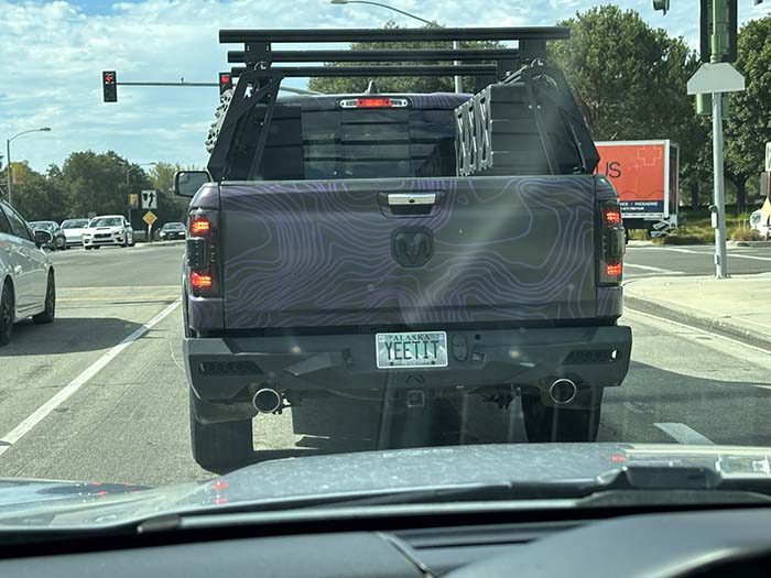 YEETIT vanity license plate meaning Throw It!