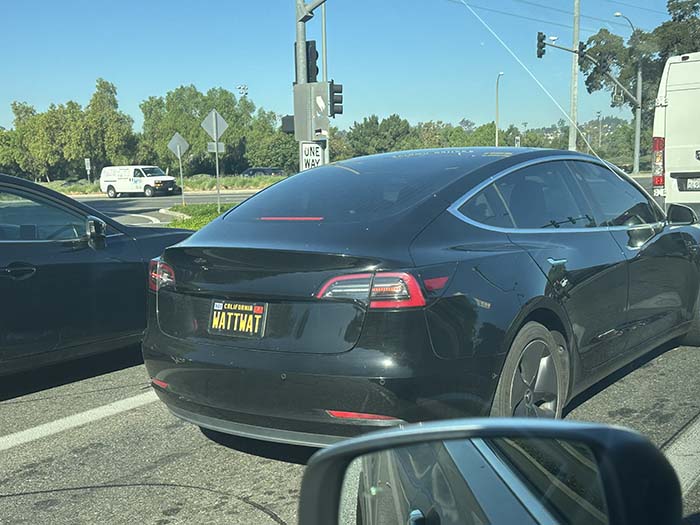 WATTAT vanity license plate meaning What Watt