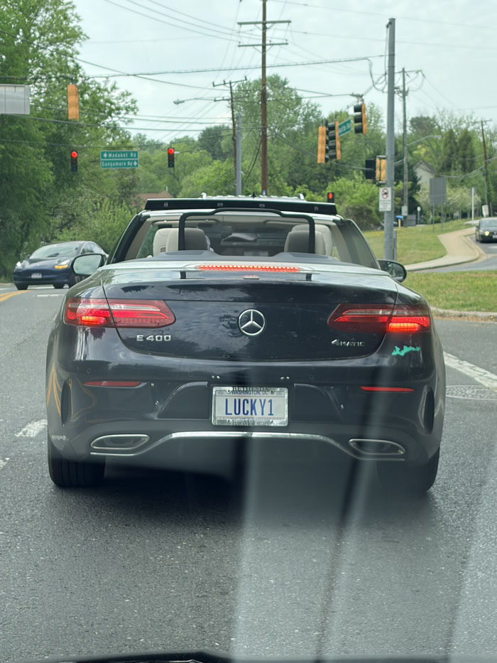 LUCKY1 vanity license plate