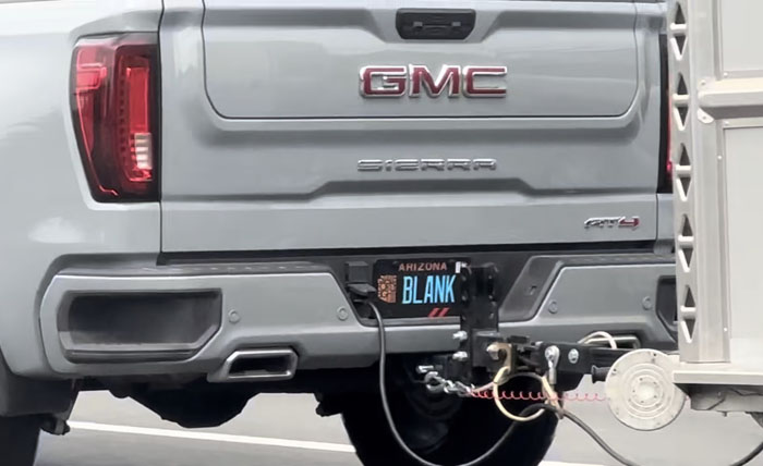 BLANK vanity license plate