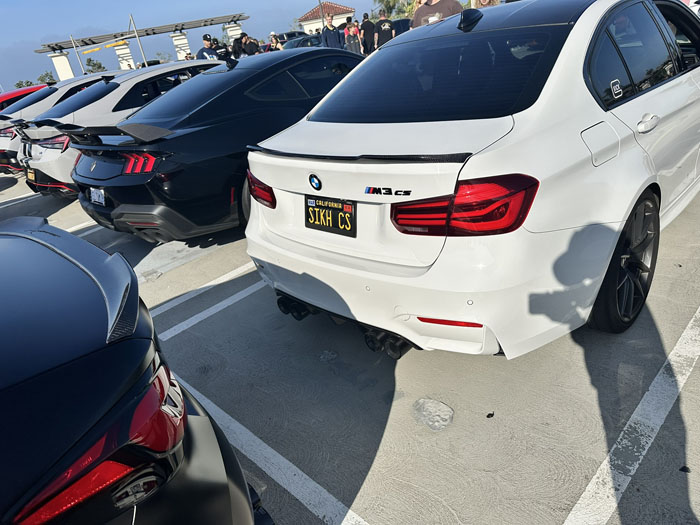 SIKHCS vanity license plate meaning Sick (BMW M3) CS