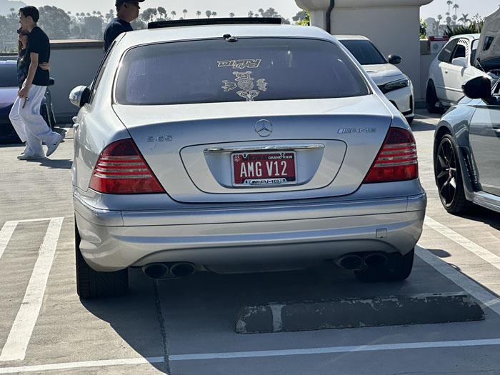 AMGV12 vanity license plate meaning (Mercedes Benz) AMG V12 (engine)