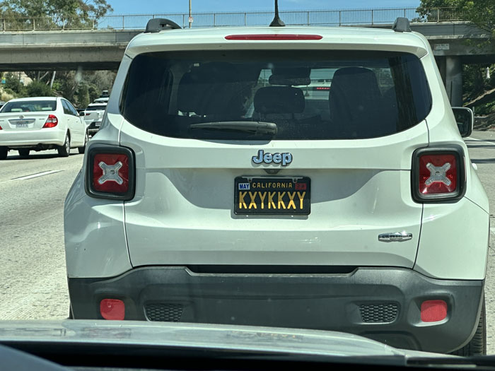 KXKKKXY vanity license plate meaning KXKKKXY
