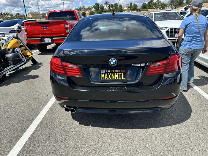 MAXNMIL vanity license plate