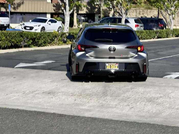 GRDREW vanity license plate meaning (Toyota) GR Drew