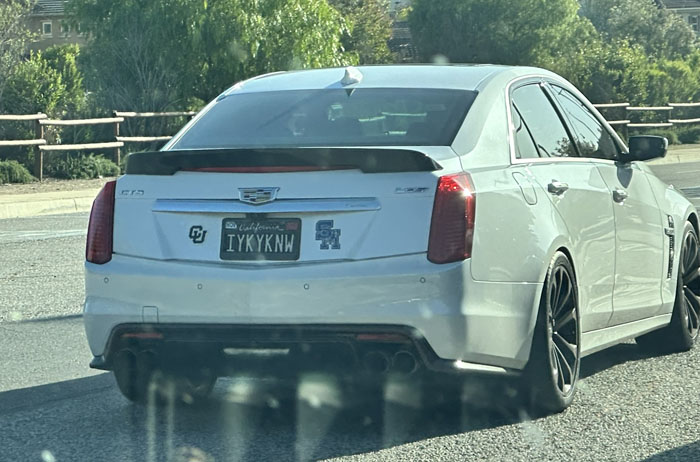 IFYKYKNW vanity license plate meaning If You Know You Know