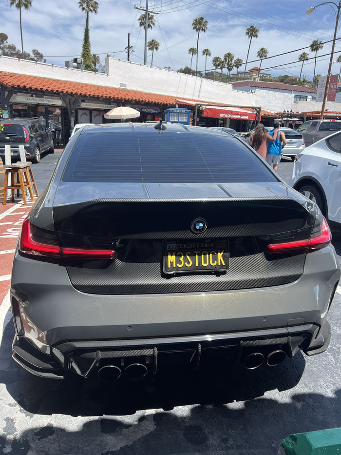 M3STOCK vanity license plate meaning (BMW) M3 Stock